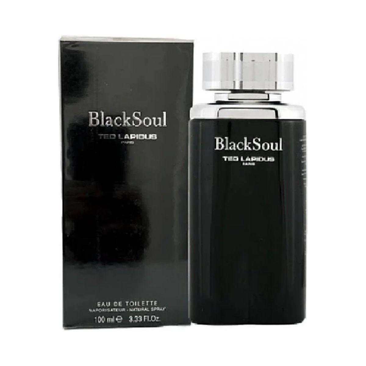 BLACK SOUL Ted Lapidus Cologne Men 3.3 oz 3.4 EDT New in Box