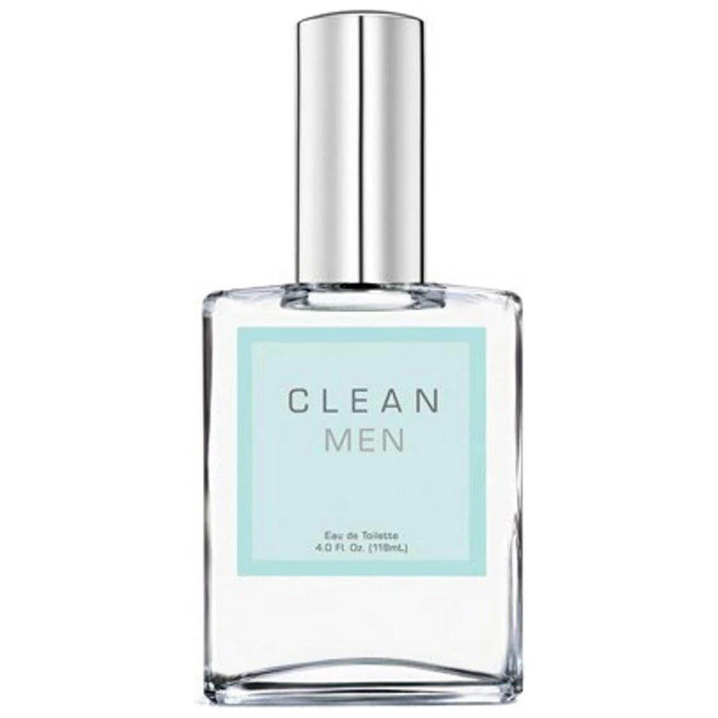 CLEAN MEN spray 4.0 oz edt Cologne for men NEW unboxed with cap