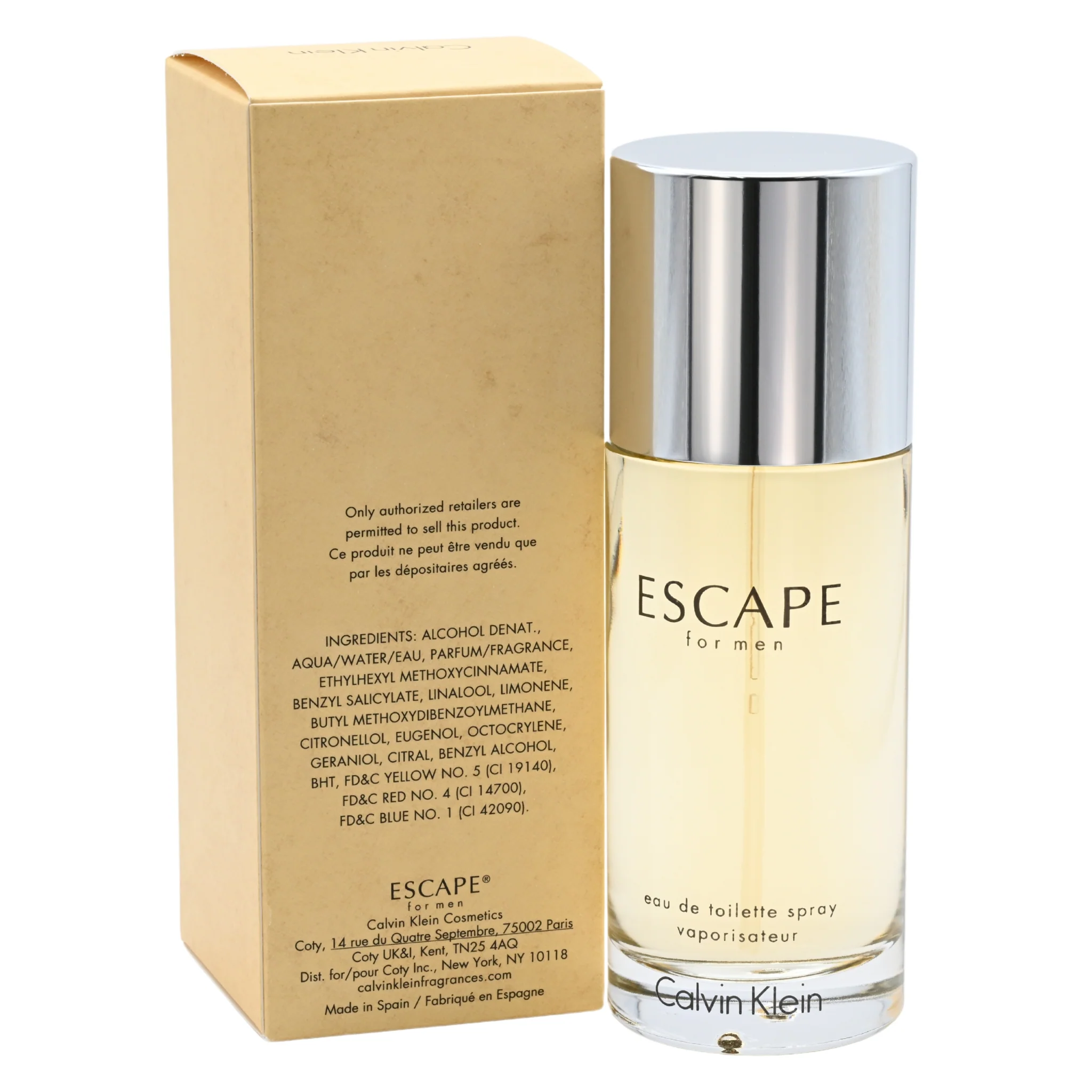 ESCAPE by Calvin Klein Cologne for Men EDT 3.3 / 3.4 oz New in Box - Image 4