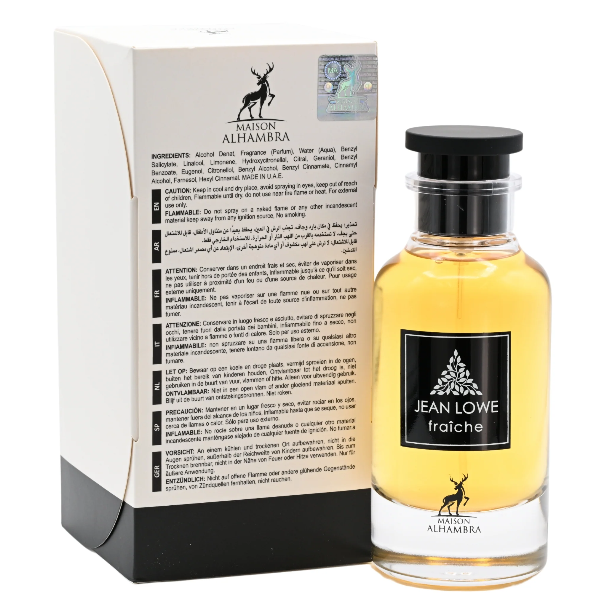 Jean Lowe Fraiche by Maison Alhambra cologne men EDP 3.3 / 3.4 oz New in Box - Image 4