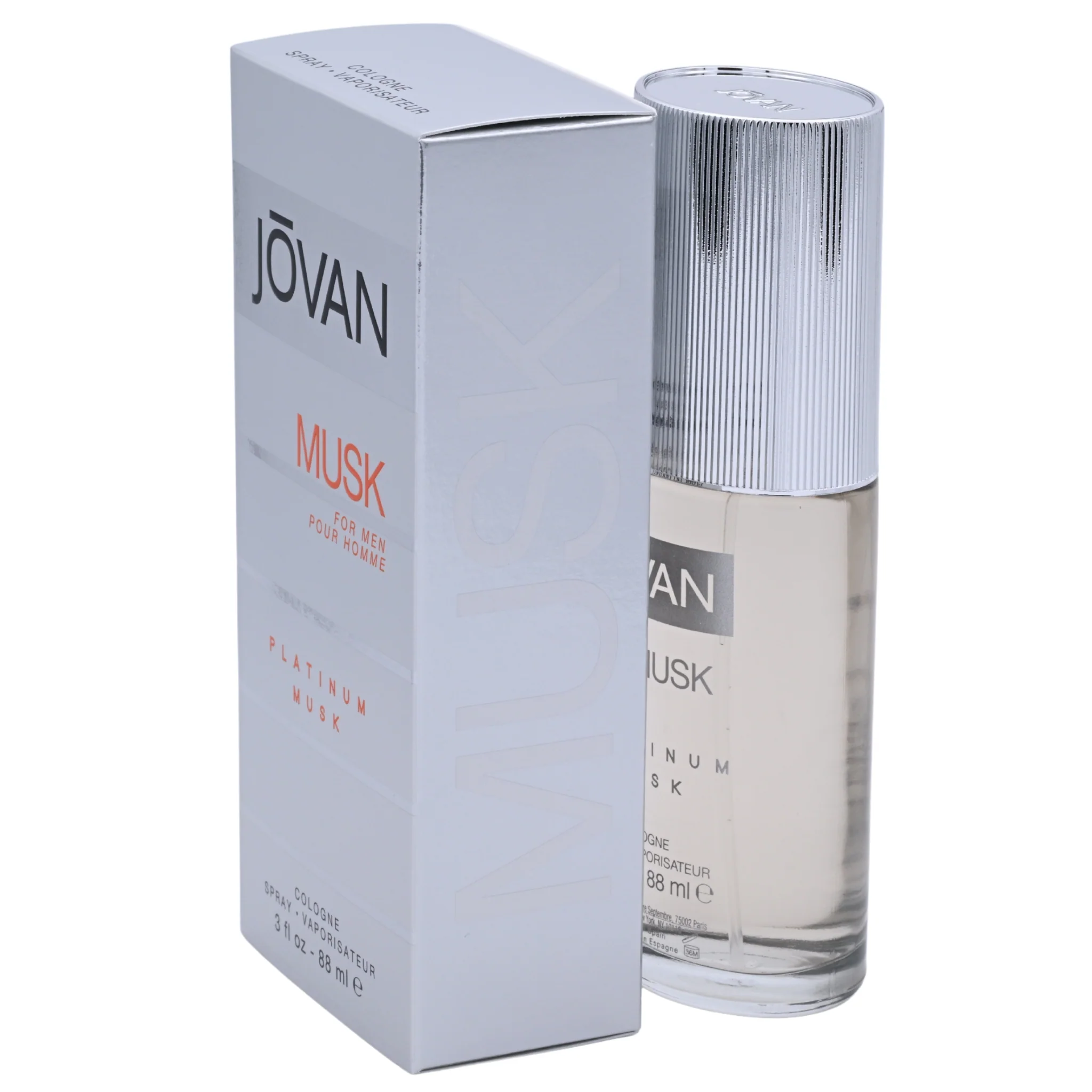 Jovan Platinum Musk by Jovan cologne for men EDC 3.0 oz New in Box - Image 5