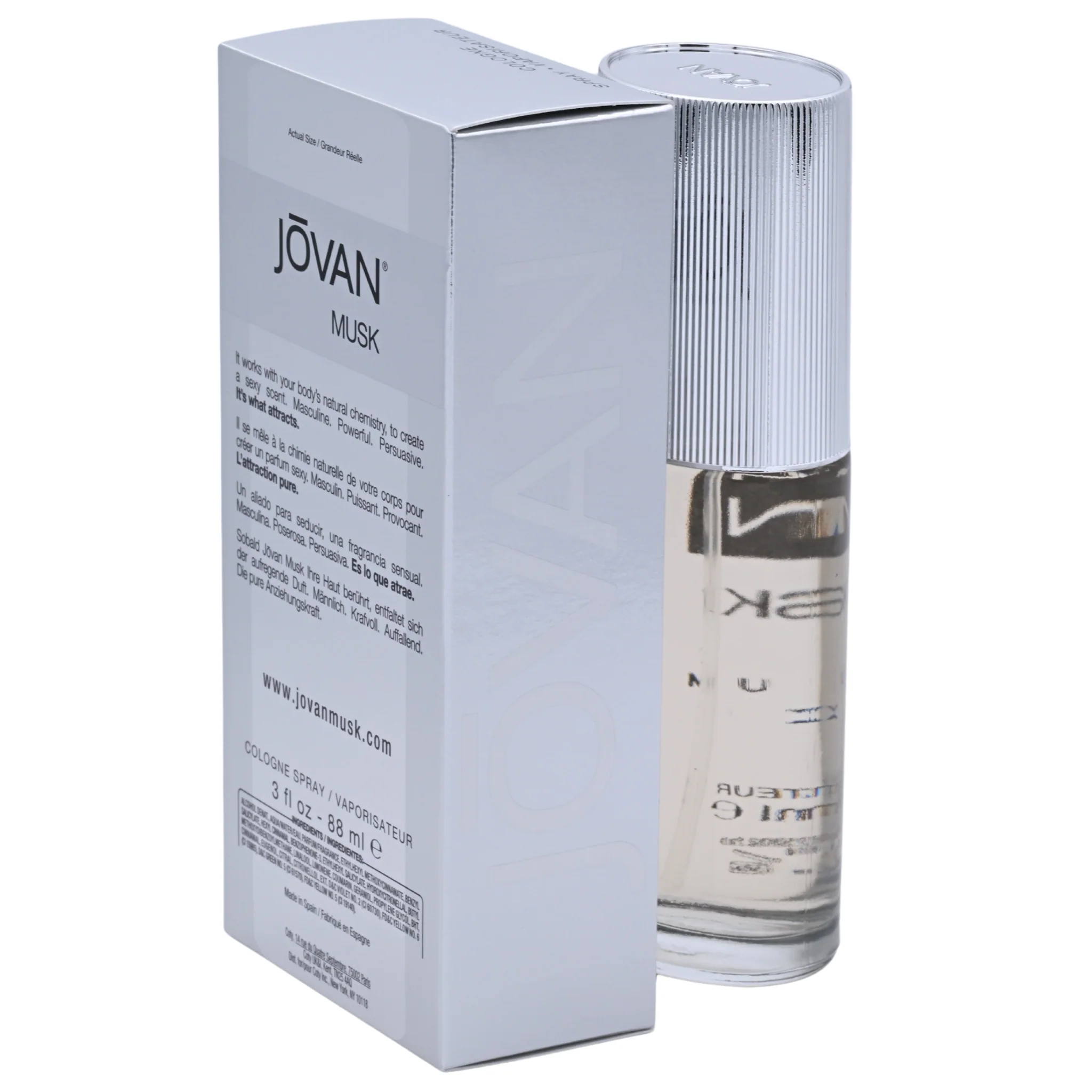 Jovan Platinum Musk by Jovan cologne for men EDC 3.0 oz New in Box - Image 6