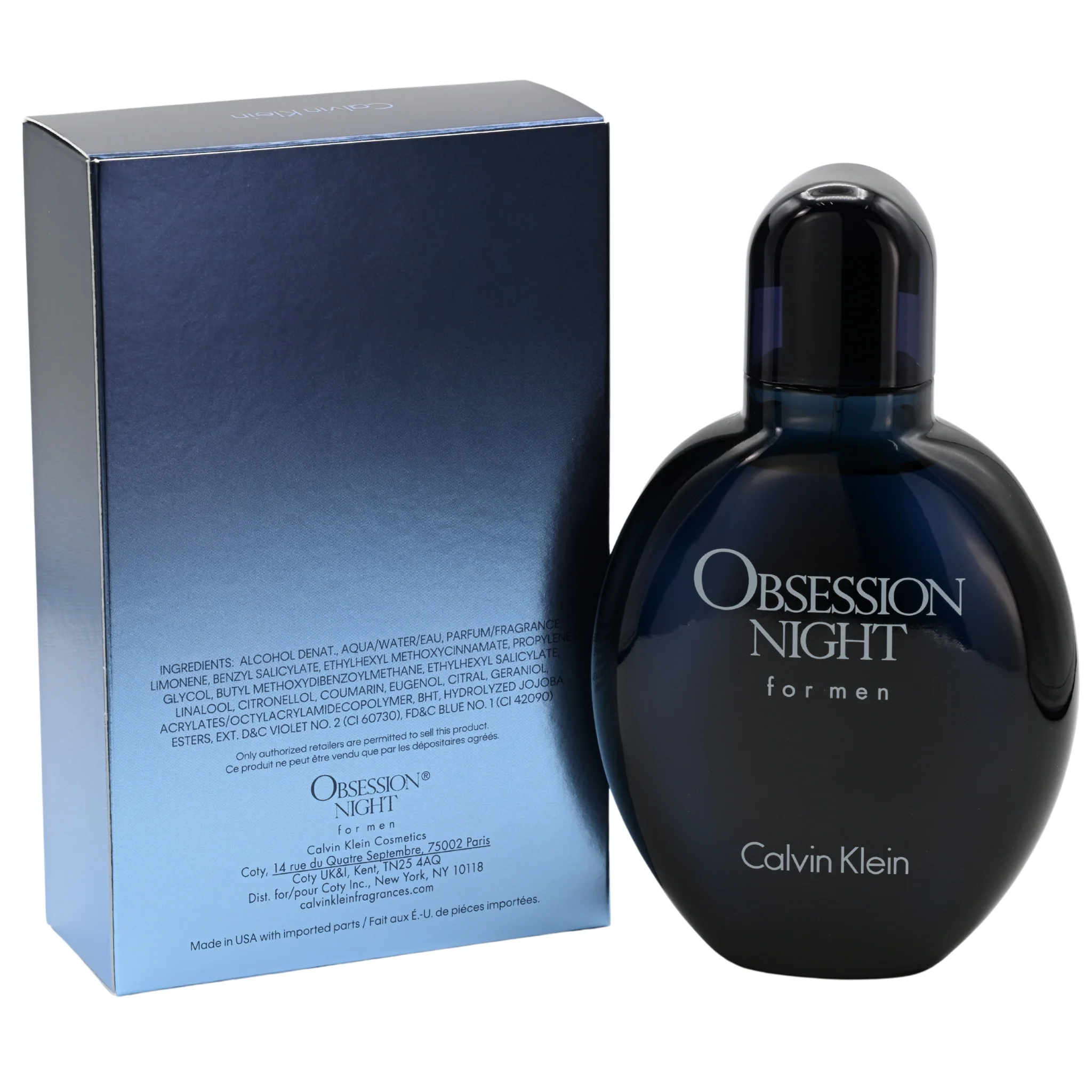 OBSESSION NIGHT by Calvin Klein 4 / 4.0 oz EDT Cologne for Men New In Box - Image 4
