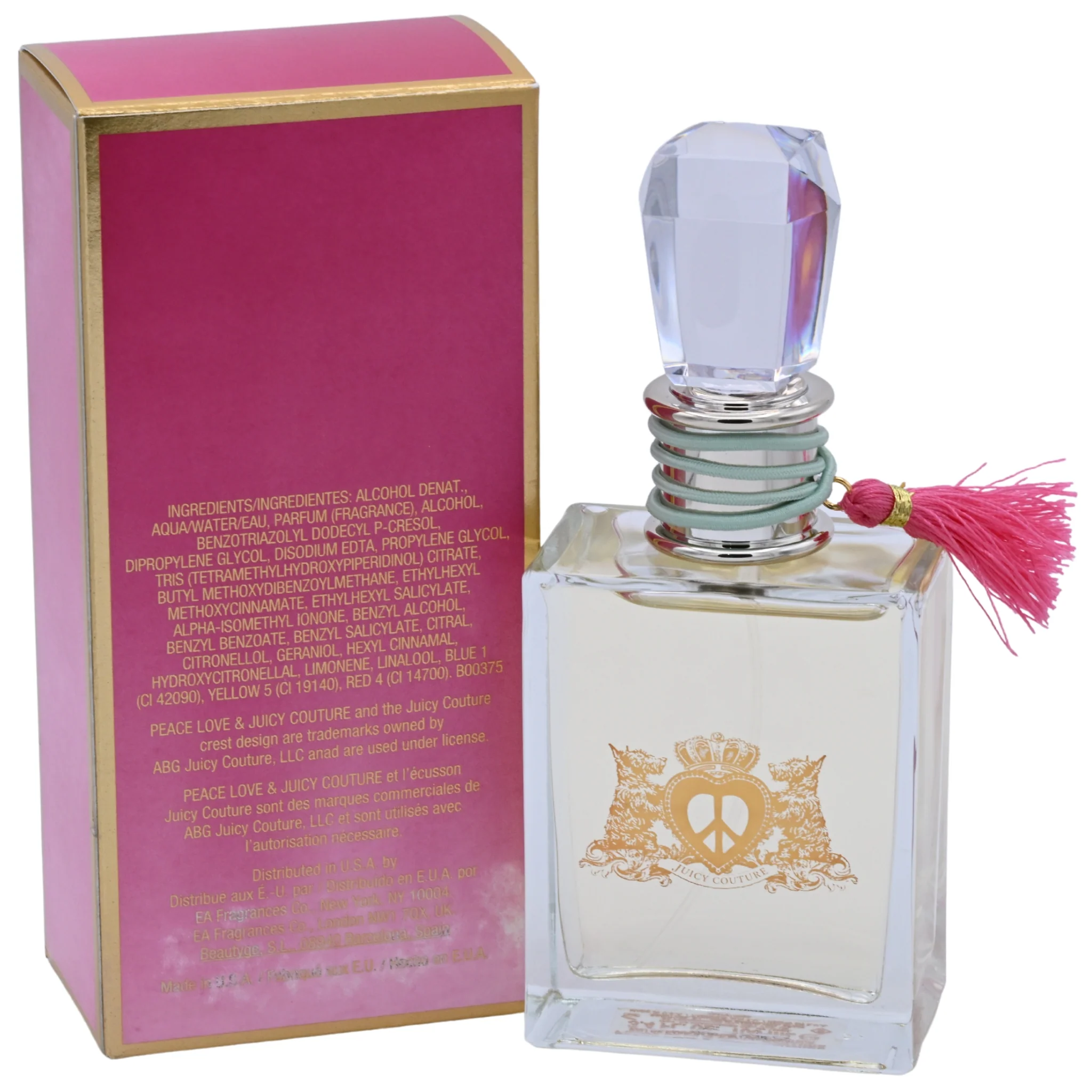 Peace Love & JUICY COUTURE Perfume Women 3.4 oz edp 3.3 NEW IN BOX - Image 4