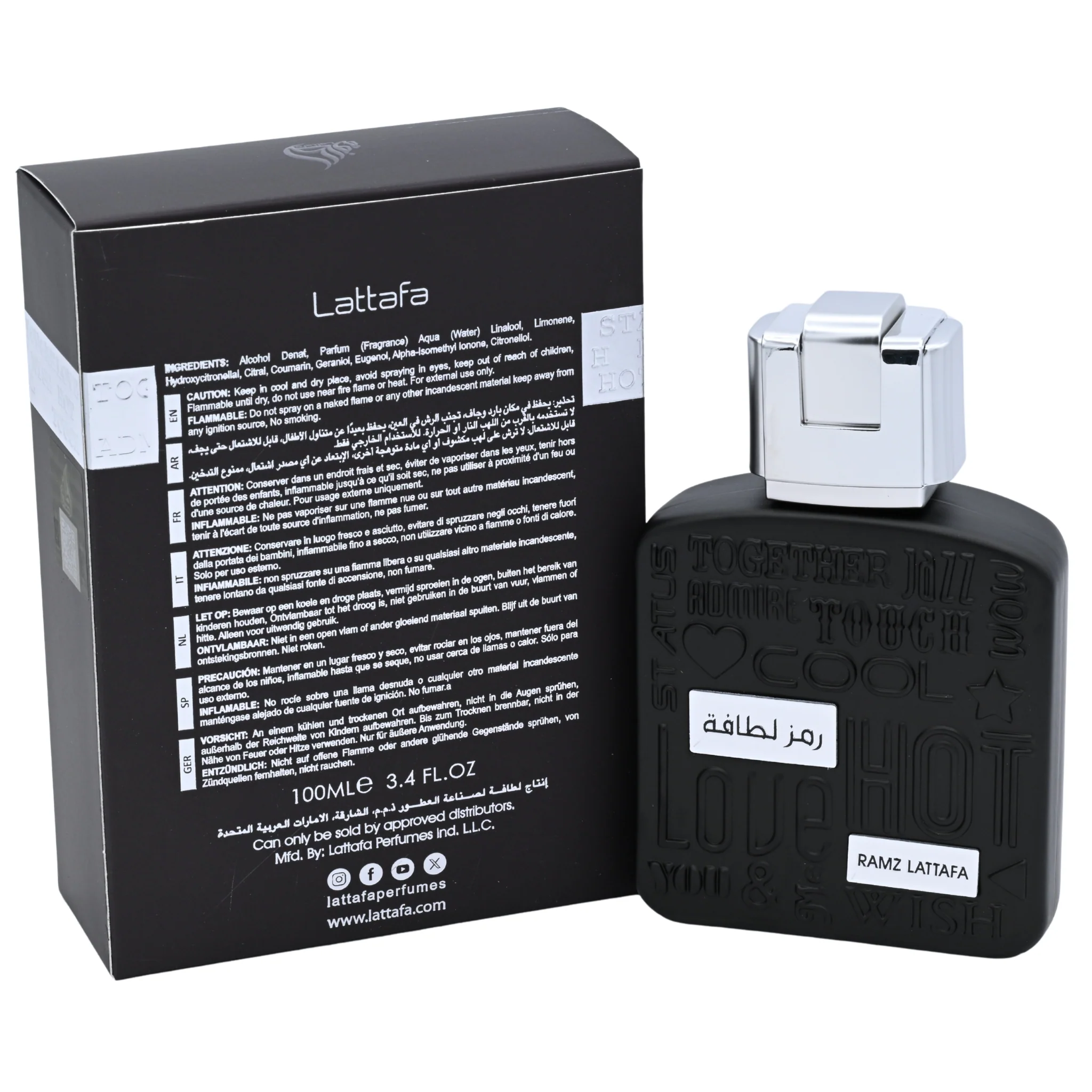 Ramz Lattafa Silver by Lattafa perfume for unisex EDP 3.3 / 3.4 oz New in Box - Image 4