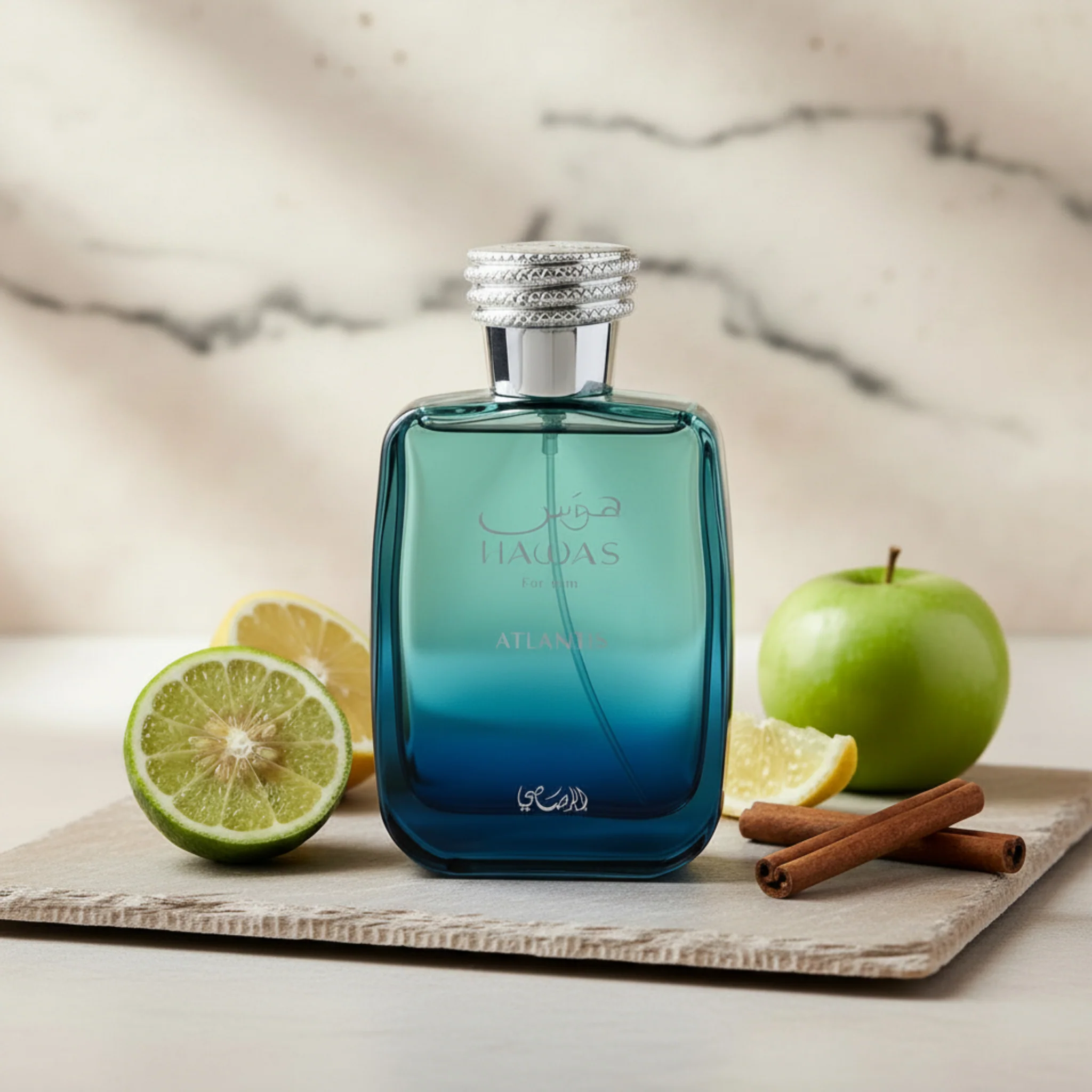 Rasasi Hawas Atlantis Eau de Parfum (EDP) Spray for Men 3.38 oz / 100 ml - Rasasi - Image 5