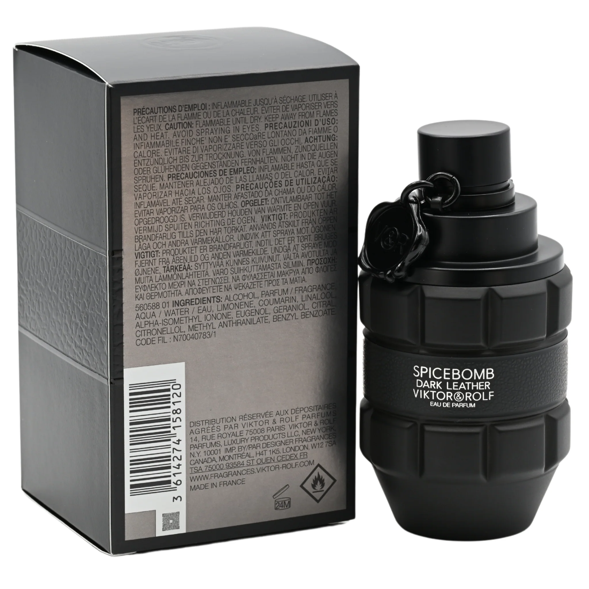 Spicebomb Dark Leather by Viktor & Rolf cologne for men EDP 1.7 oz New In Box - Image 4