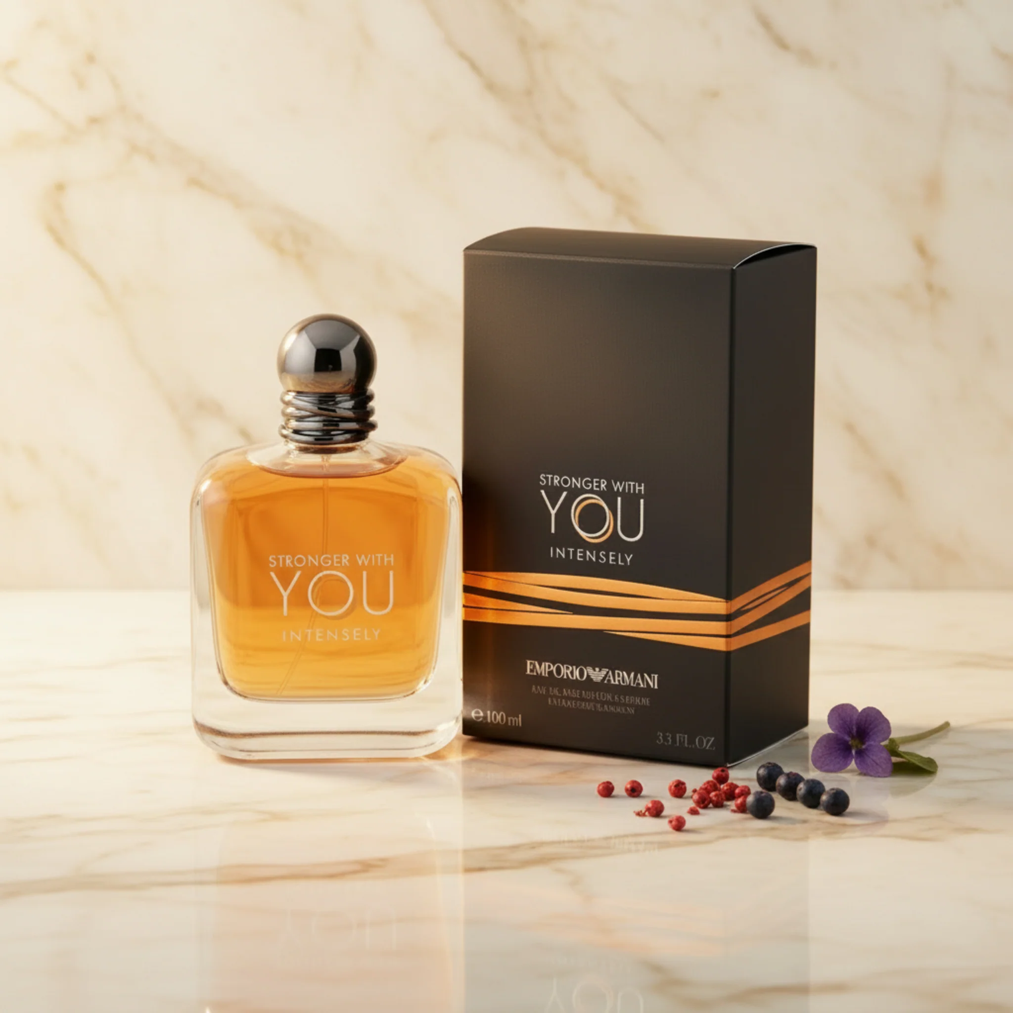 Stronger With You Intensely by Armani cologne men EDP 3.3  / 3.4 oz New in Box - Image 6