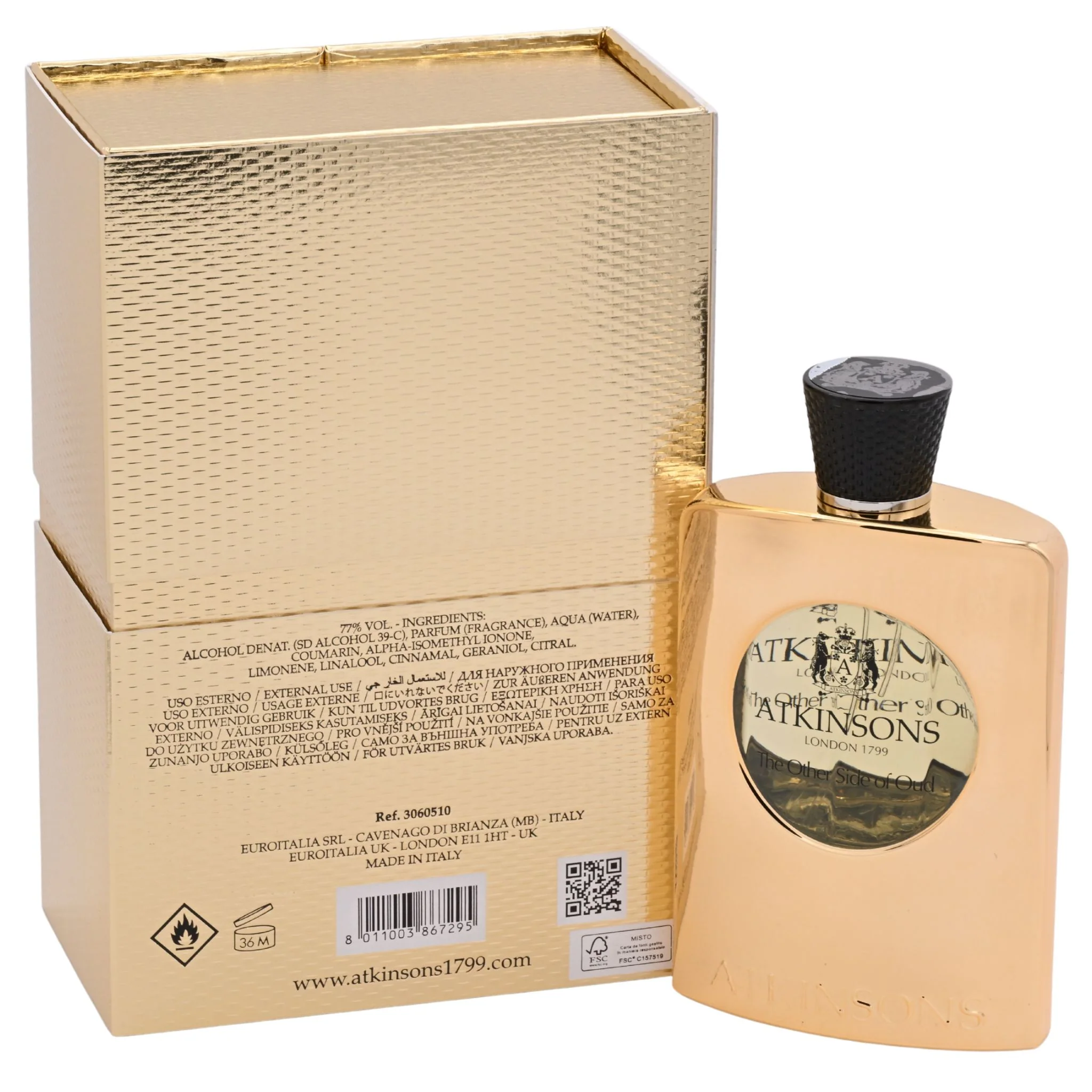 The other side of Oud by Atkinsons for unisex EDP 3.3 / 3.4 oz - Image 4