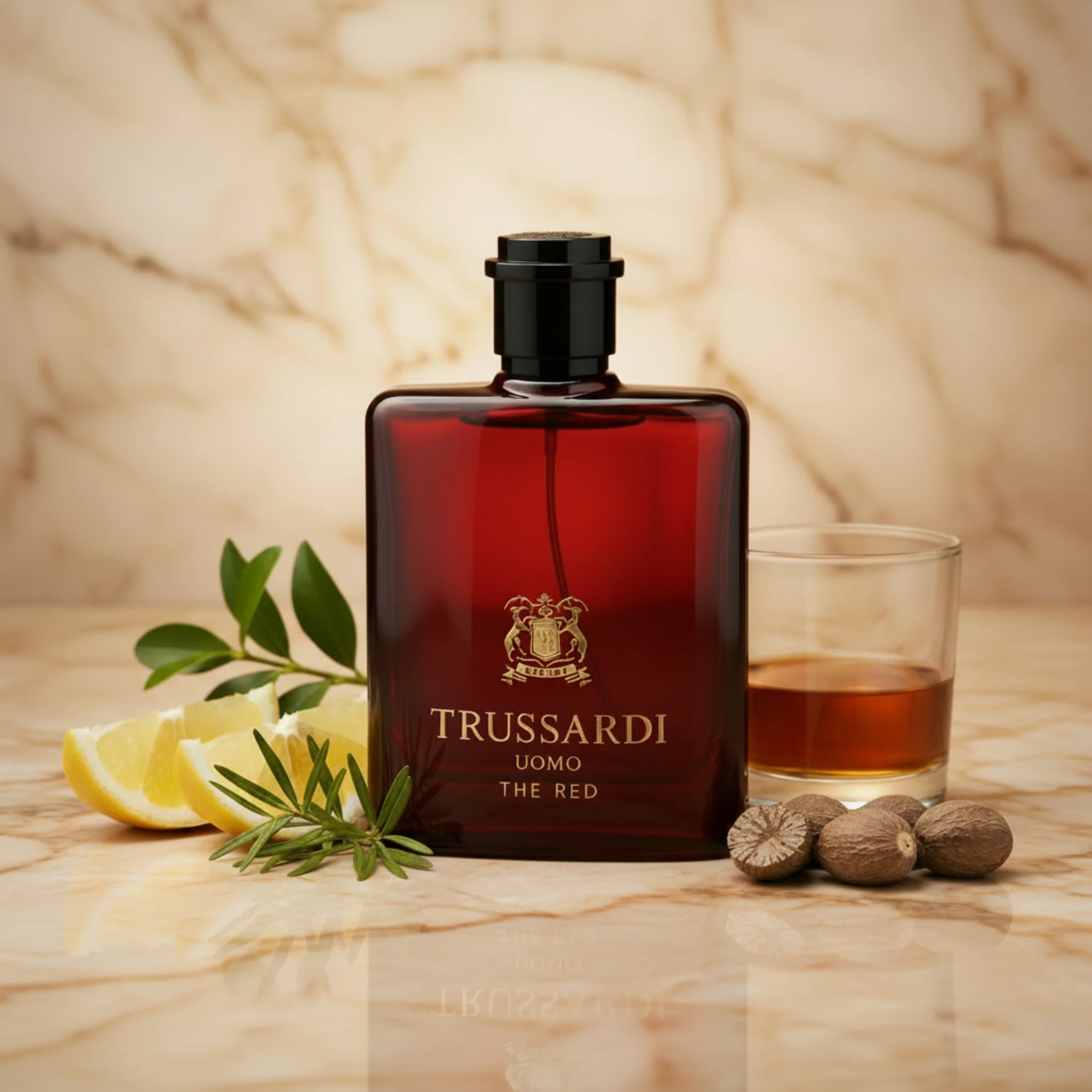 TRUSSARDI UOMO THE RED by Krizia cologne for men EDT 3.3 / 3.4 oz New in Box - Image 5