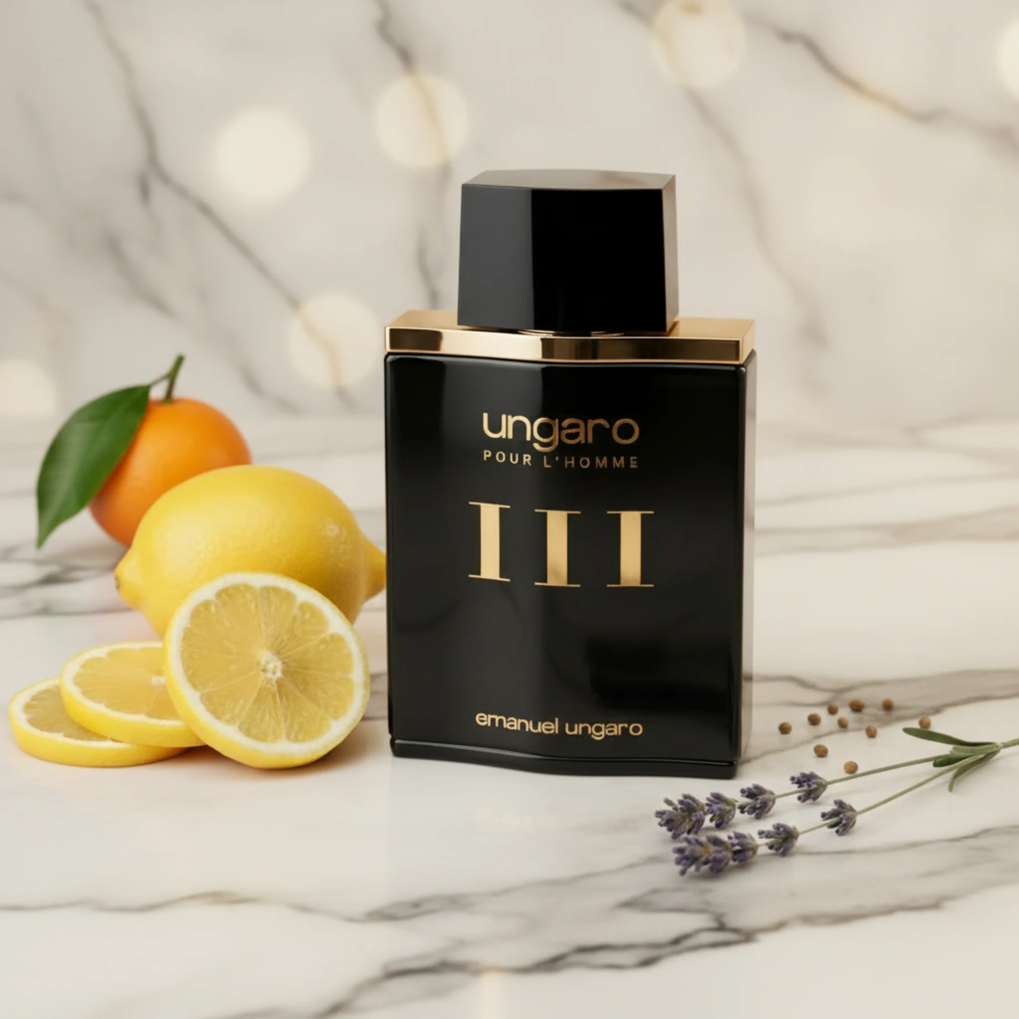 UNGARO pour L'HOMME III Cologne 3.3 / 3.4 oz EDT For Men New in Box - Image 5