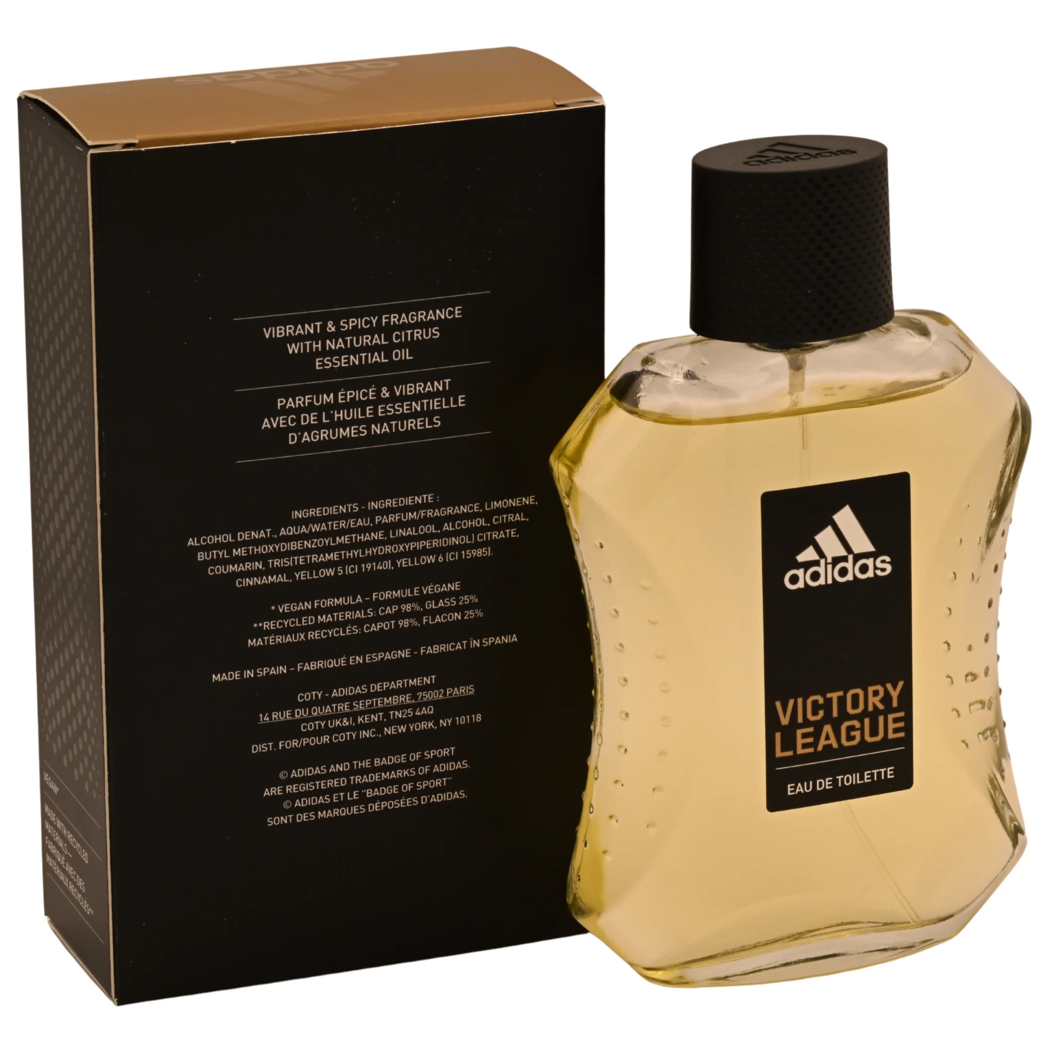 VICTORY LEAGUE by Adidas 3.3 / 3.4 oz EDT For Men New in Box - Image 4