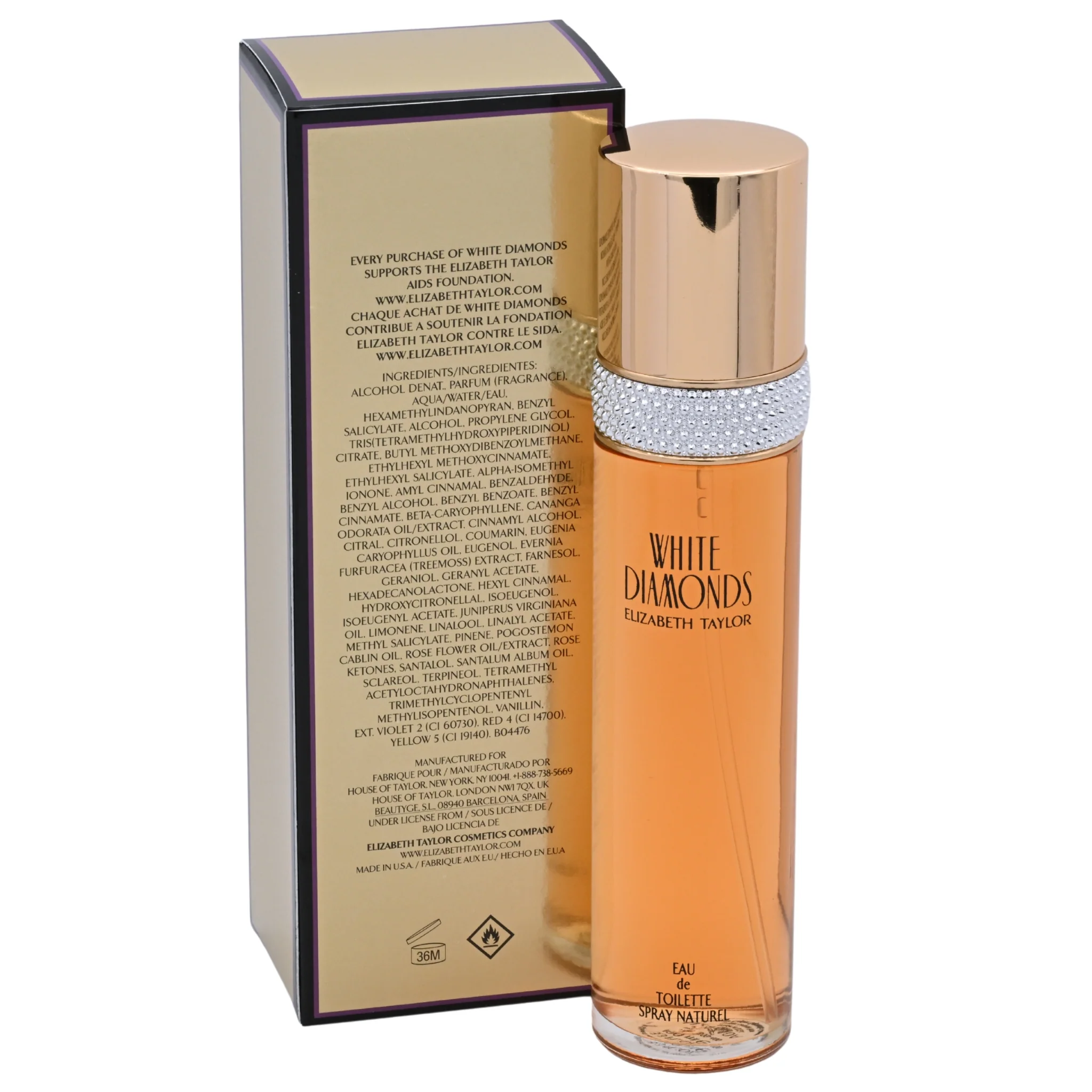 White Diamonds Elizabeth Taylor women 3.3 oz 3.4 edt NEW IN BOX - Image 4