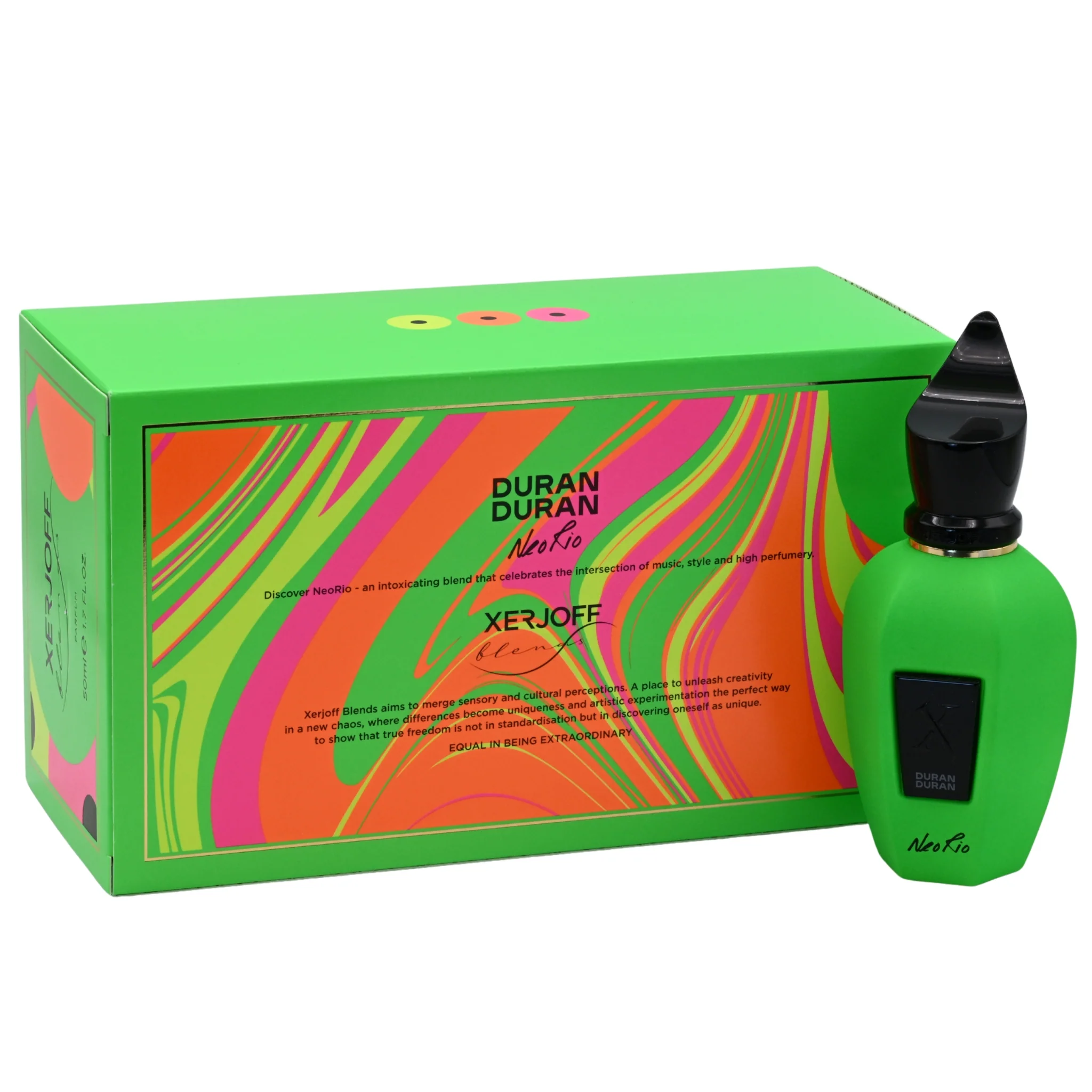 Xerjoff Duran Duran NeoRio Fluo Green Eau de Parfum Spray, Unisex, 1.7 fl oz (50 ml) - New Retail Box - Image 4